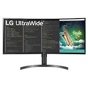 LG 35'' UltraWide™ QHD HDR VA curved monitor, Vooraanzicht, 35WN65C-B, thumbnail 8