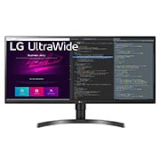 LG 34'' UltraWide™ QHD (3440 x 1440) IPS-monitor, Vooraanzicht, 34WN750-B, thumbnail 1