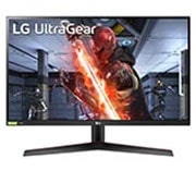 LG 27” UltraGear™ QHD IPS 1ms (GtG) gamingmonitor, NVIDIA® G-SYNC® compatibel, Vooraanzicht, 27GN800, thumbnail 1