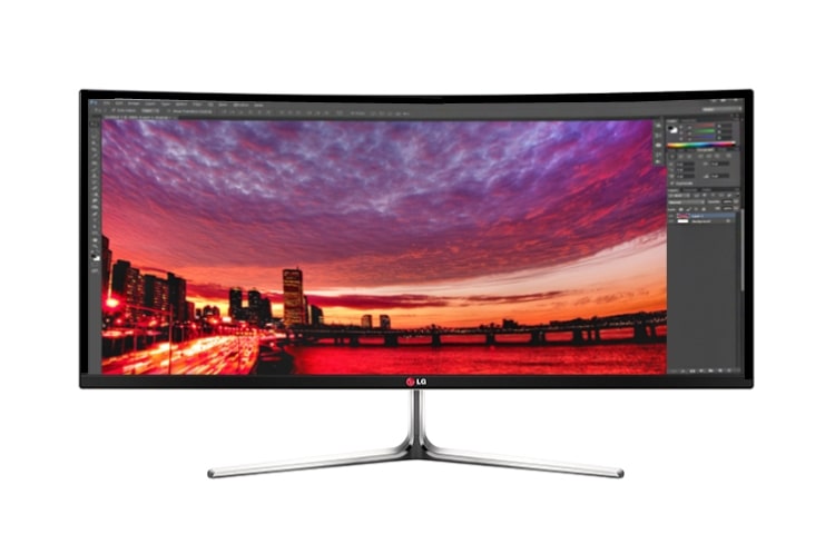 LG 29'' inch curved 21:9 Premium LED IPS monitor met unieke UltraWide screen voor de optimale 21:9 ervaring op bioscoop formaat., 29UC97-S