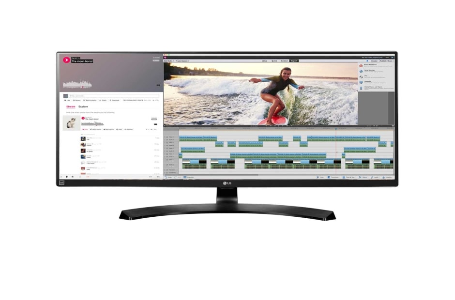 LG 34'' Inch | 21:9 UltraWide™ Monitor | QHD IPS Display | Hardware Calibration Ready | sRGB over 99% | Onscreen Control / Screen Split, 34UM88C-P