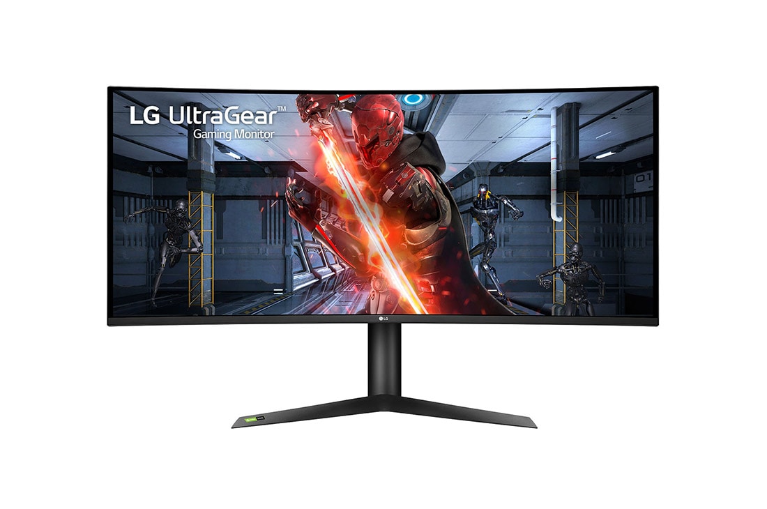 LG 37.5'' Class 21:9 UltraGear™ Nano IPS 1ms Curved Gaming Monitor w/ G-Sync®, 38GL950G-B