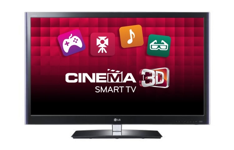 LG 55'' Full HD Cinema 3D LED-tv met Smart TV, TruMotion 100Hz, 2D naar 3D converter, Picture Wizard II, DLNA en Wi-Fi, 55LW5500