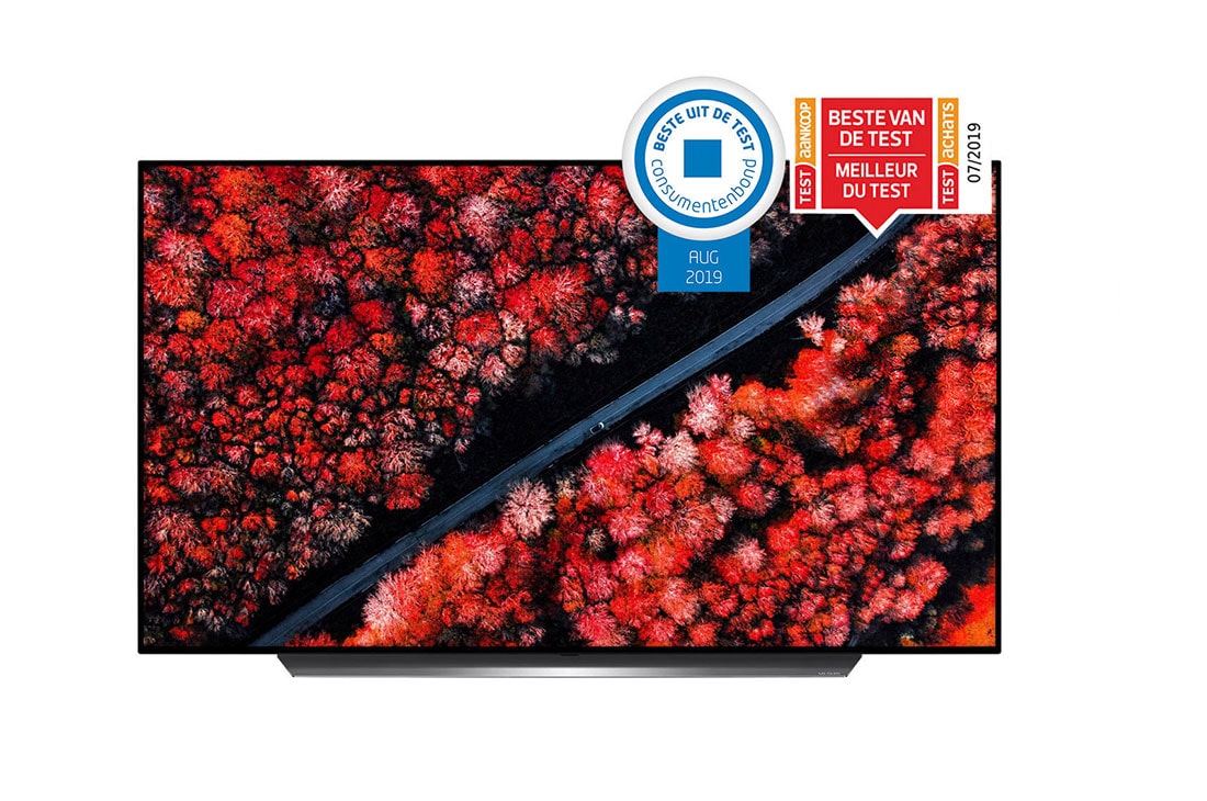 LG 65'' (165 cm) LG OLED C9 | α9 Gen 2 Intelligent Processor | Oneindig contrast | Cinema HDR met Dolby Vision | Dolby Atmos | Cinema screen design, OLED65C9PLA