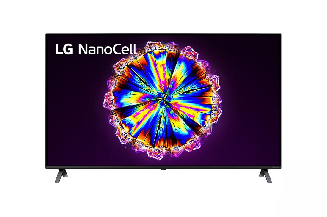 LG 49'' LG NanoCell 4K | Quad Core Processor | Local Dimming | Active HDR | Nano bezel, vooraanzicht met schermvulling, 49NANO806NA