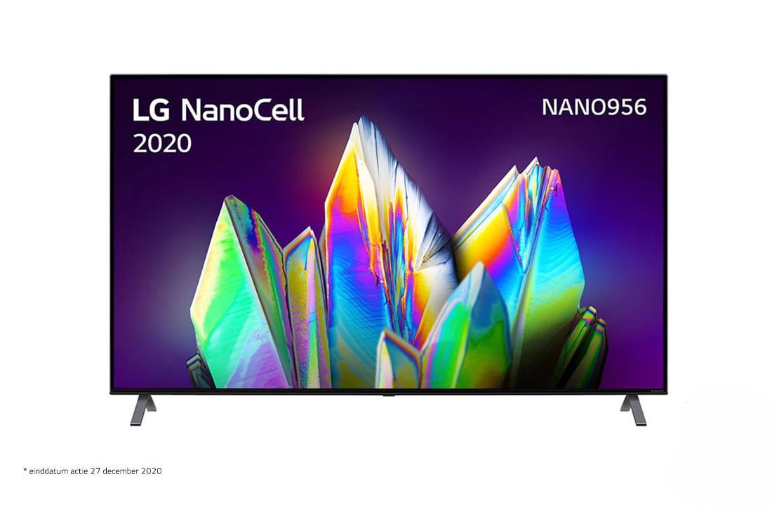 LG 55'' LG NanoCell 8K | α9 Gen3 Intelligent Processor 8K | Full Array Dimming | Cinema HDR met Dolby Vision | Dolby Atmos | Nano bezel, vooraanzicht, 55NANO956NA