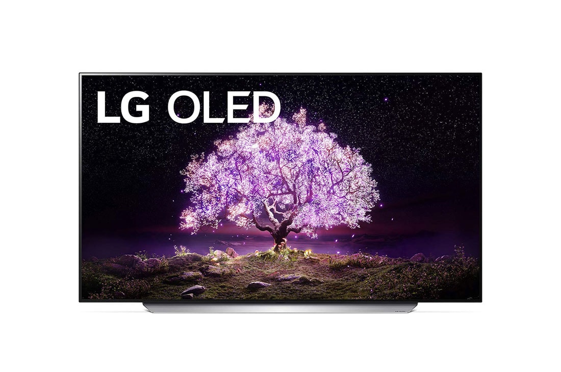 LG C1 65 inch 4K Smart OLED TV, front view, OLED65C16LA