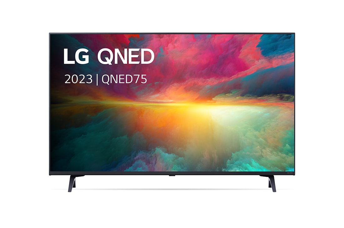 LG 43 inch LG QNED75 4K UHD Smart TV - 43QNED756RA, front view, 43QNED756RA