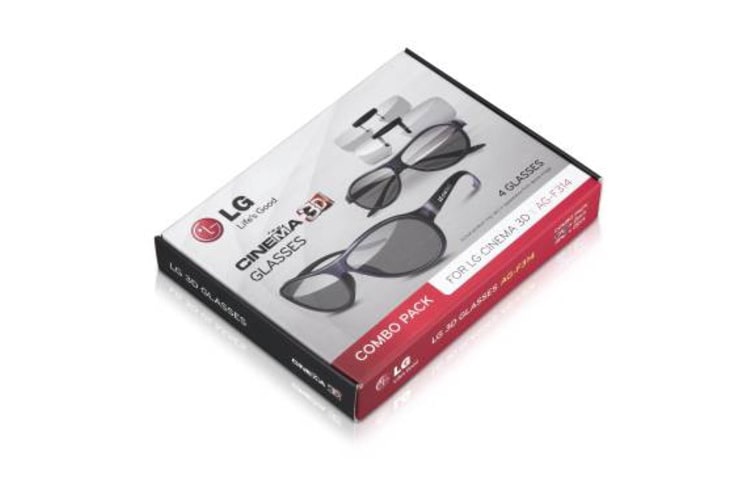 LG AG-F214 CINEMA 3D Party Pack | 2 Clip-ons | 2 Passieve brillen | passieve 3D technologie | Zwart design | Batterijloos | Comfortabel | Geen last van flikkering | Full HD 1080p, AG-F314, thumbnail 2