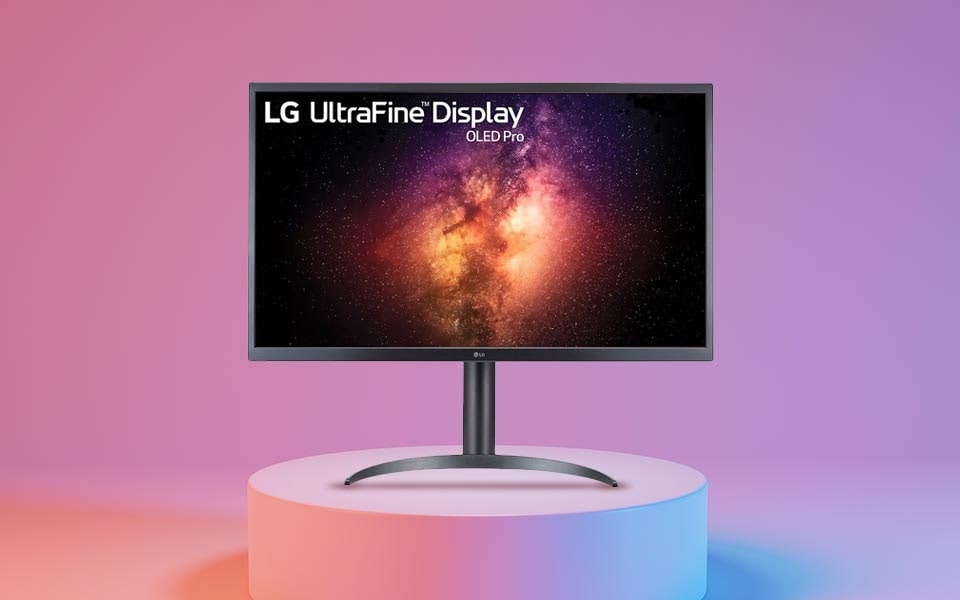 Een 31,5'' hoge resolutie 4K OLED-monitor met pixeldimming