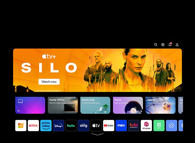 Velg din smak med webOS 23.	