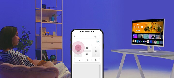 Med ThinQ app kan du bruke viktige fjernstyringsfunksjoner.	