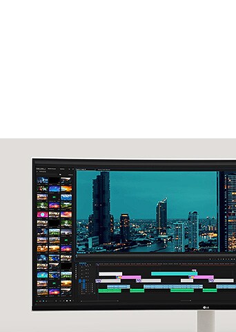 38" WQHD+-skjerm med 144 Hz.