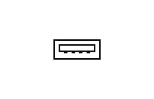 USB 3.0 nedstrøms-piktogram.