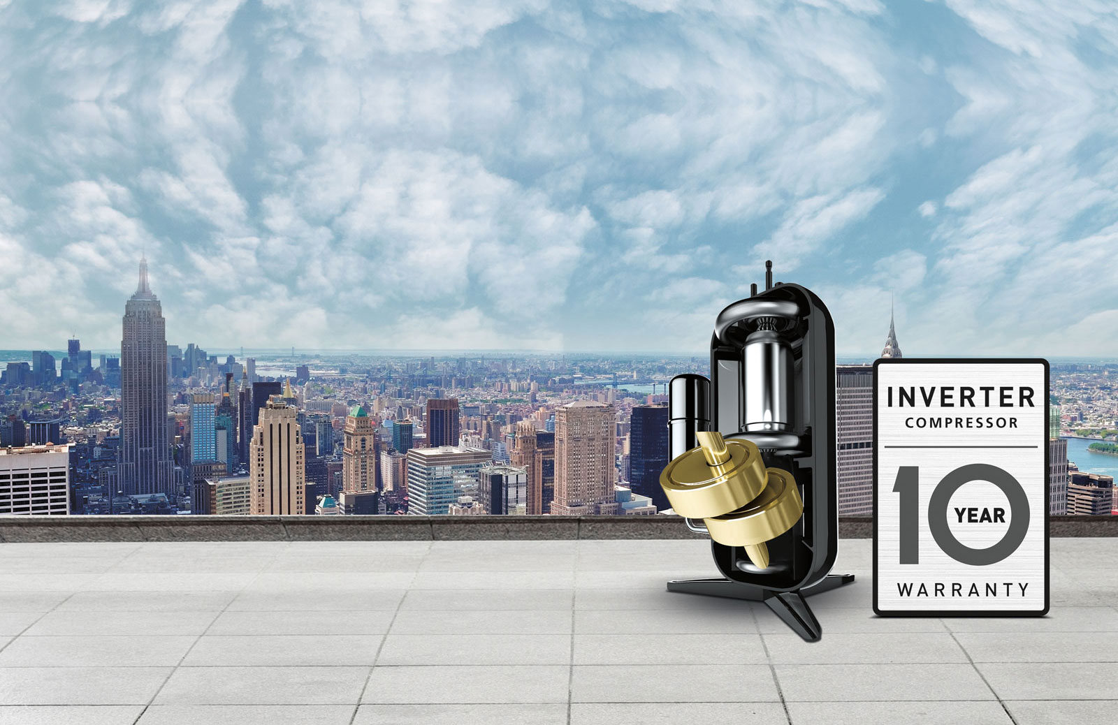 10-års invertererkompressorgaranti1