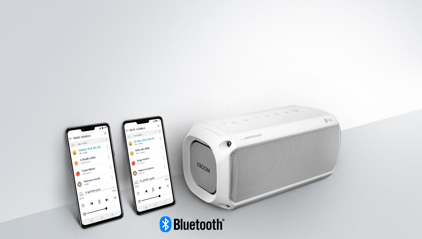 Del spillelisten med Multi Bluetooth<br>1