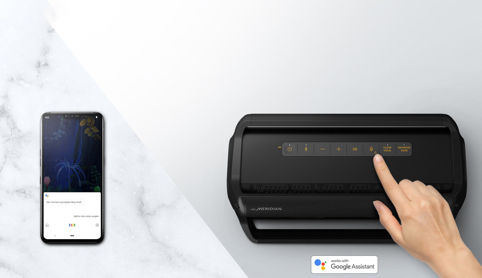 Talekommando til fjernkontroll<br>1