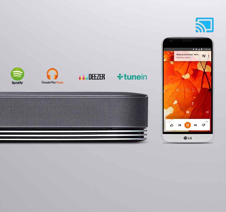 Innebygget Chromecast<br>2