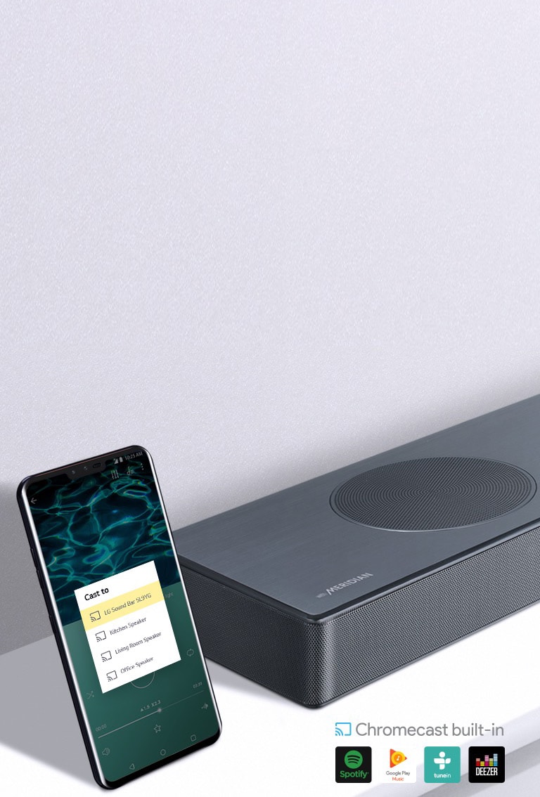 Innebygget Chromecast<br>2