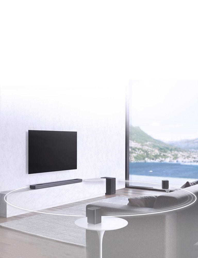 Koble til og Oppgrader til Surround<br>2