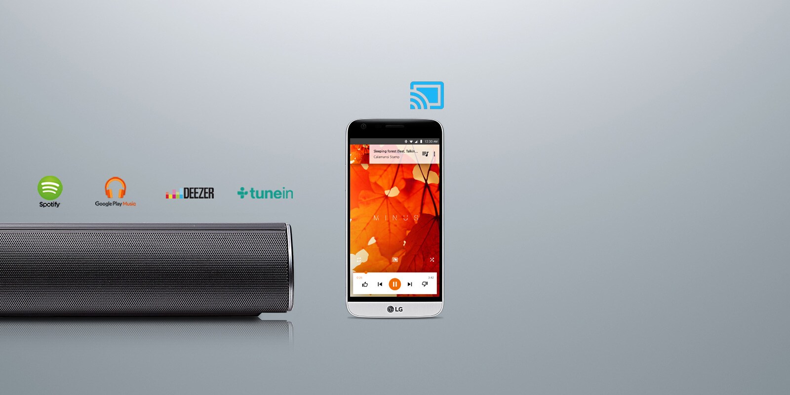 Innebygget Chromecast<br>1