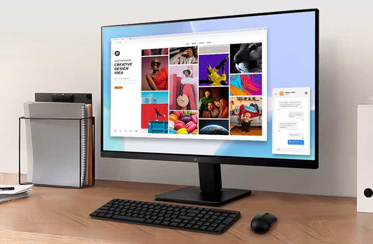 27" IPS Full HD-skjerm.