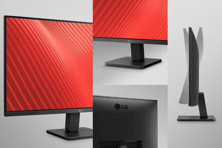 Denne skjermen har en slank ramme på tre sider, og skjermen tilbyr vippejustering.