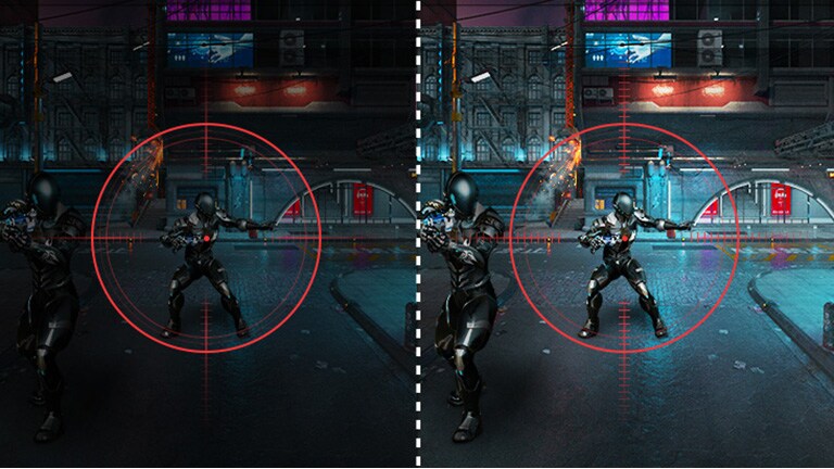 Bilde med Black Stabilizer på og av.