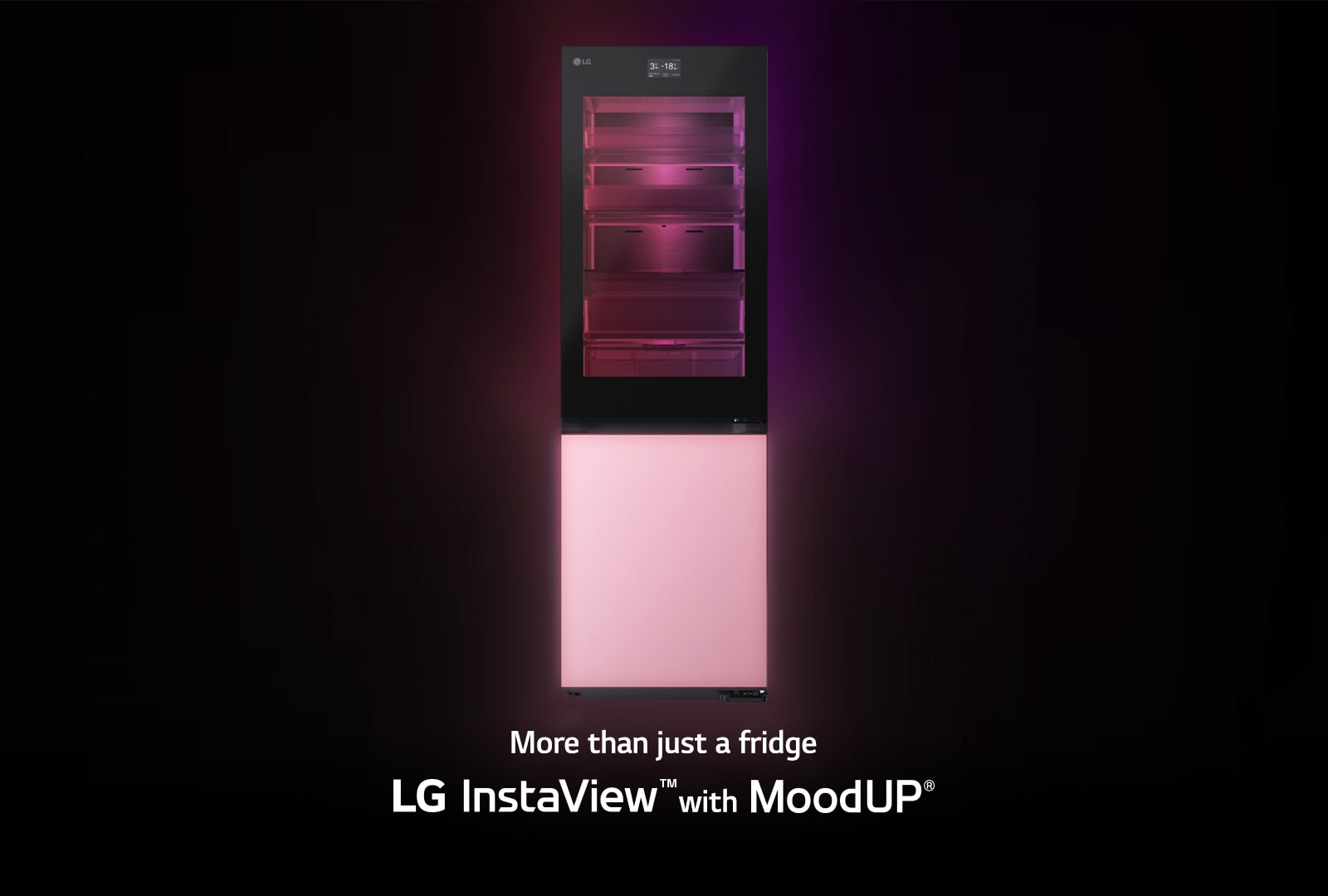Mer enn bare et kjøleskap LG InstaView™ med MoodUP®