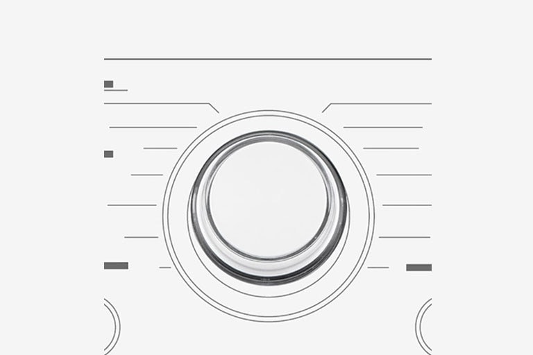 Dette er et forstørret bilde av metallknotten på panelet på en vaskemaskin.