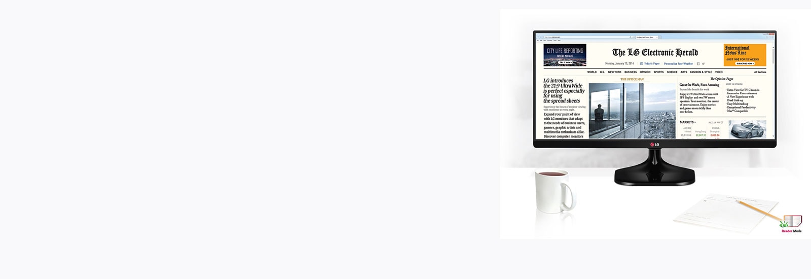 Beskytt øynene dine med lesemodus<br>1