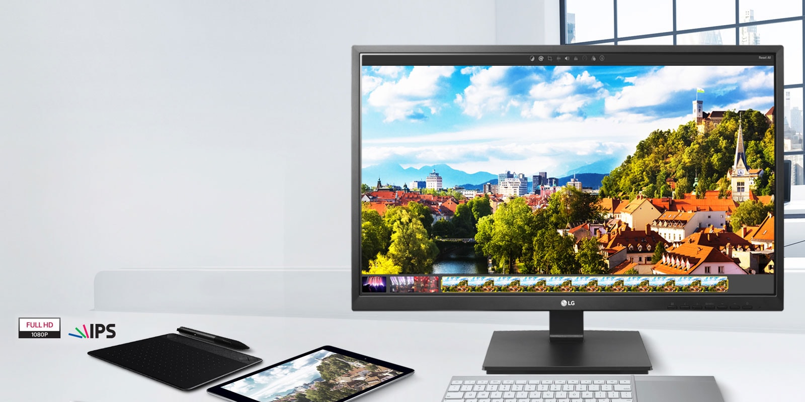 Full HD IPS-skjerm              1