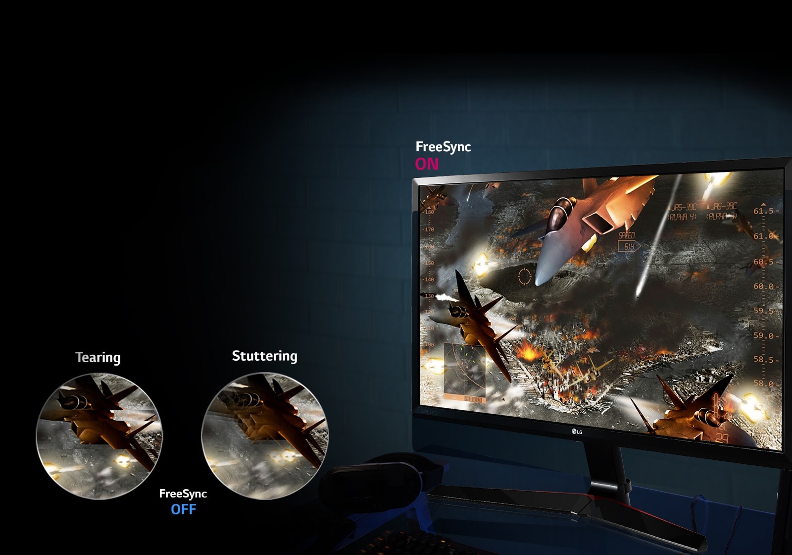 Flytende spillebevegelse: AMD FreeSync™-teknologi1