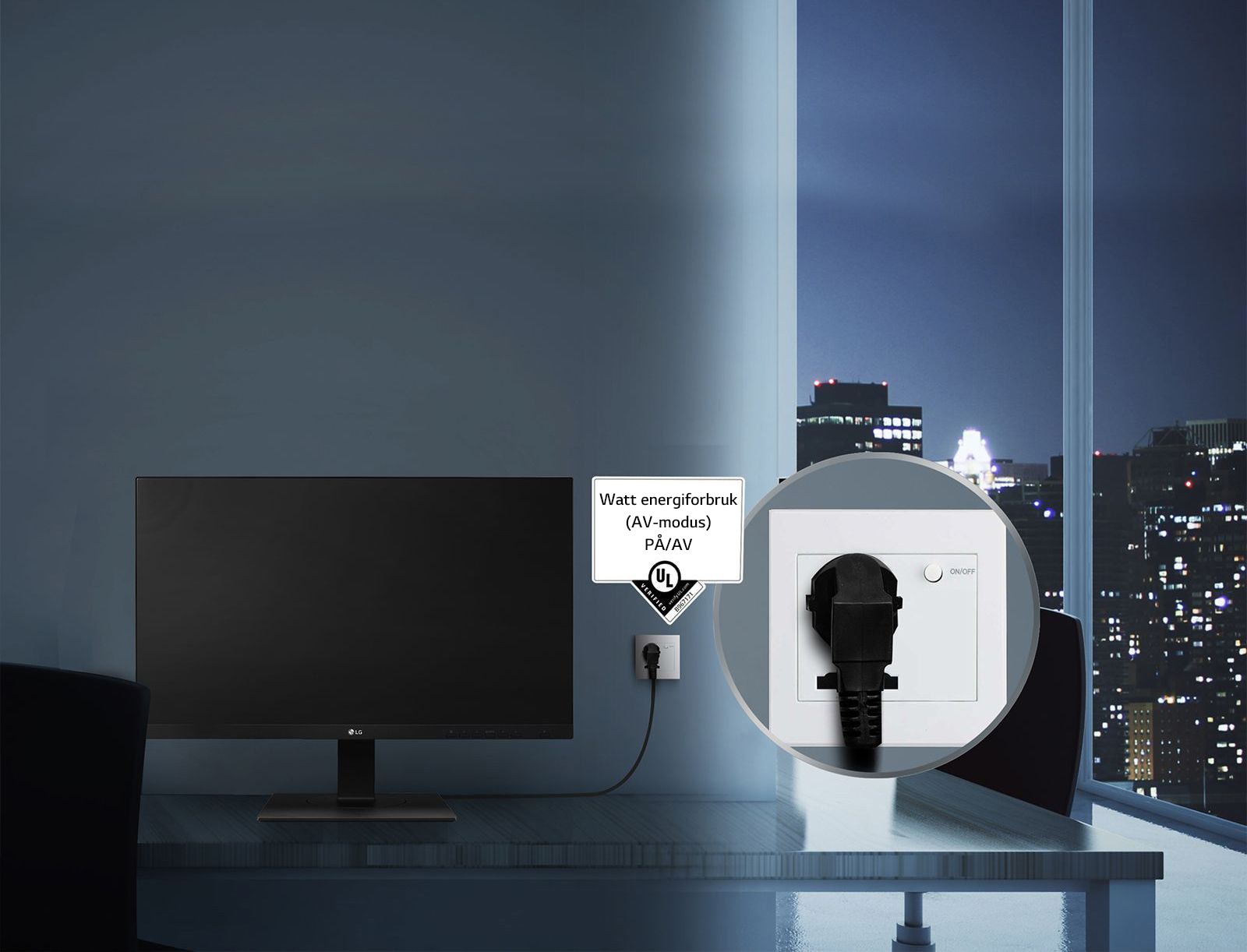 Økonomisk effektivitet med DC på 0,00 Watt<br>1