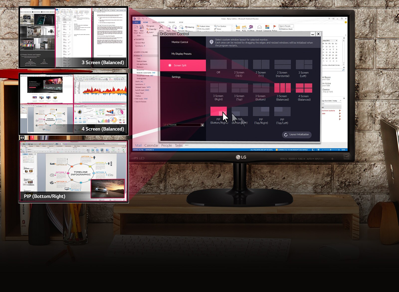 Tilpass arbeidsområdet ditt for multitasking<br>1