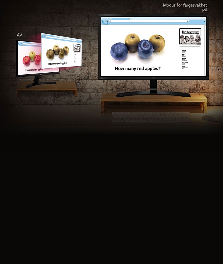 Tilbyr forbedret fargevisning av fargesvakhet<br>2