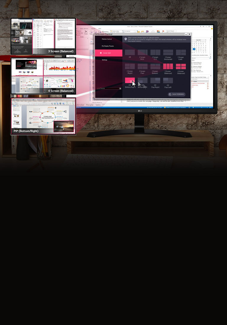 Tilpass arbeidsområdet ditt for multitasking<br>2