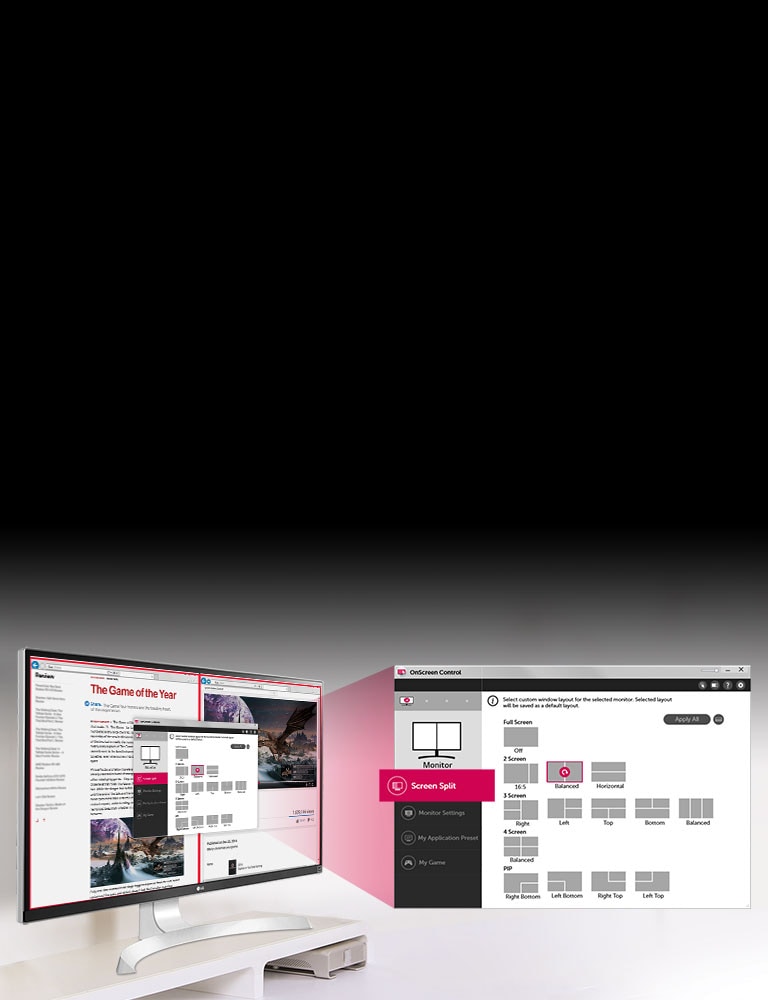 Splitting av skjerm med et museklikk.2