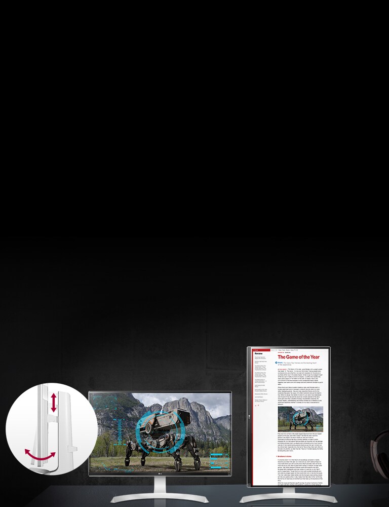 Enkel kontroll med svingbart ergonomisk stativ.2