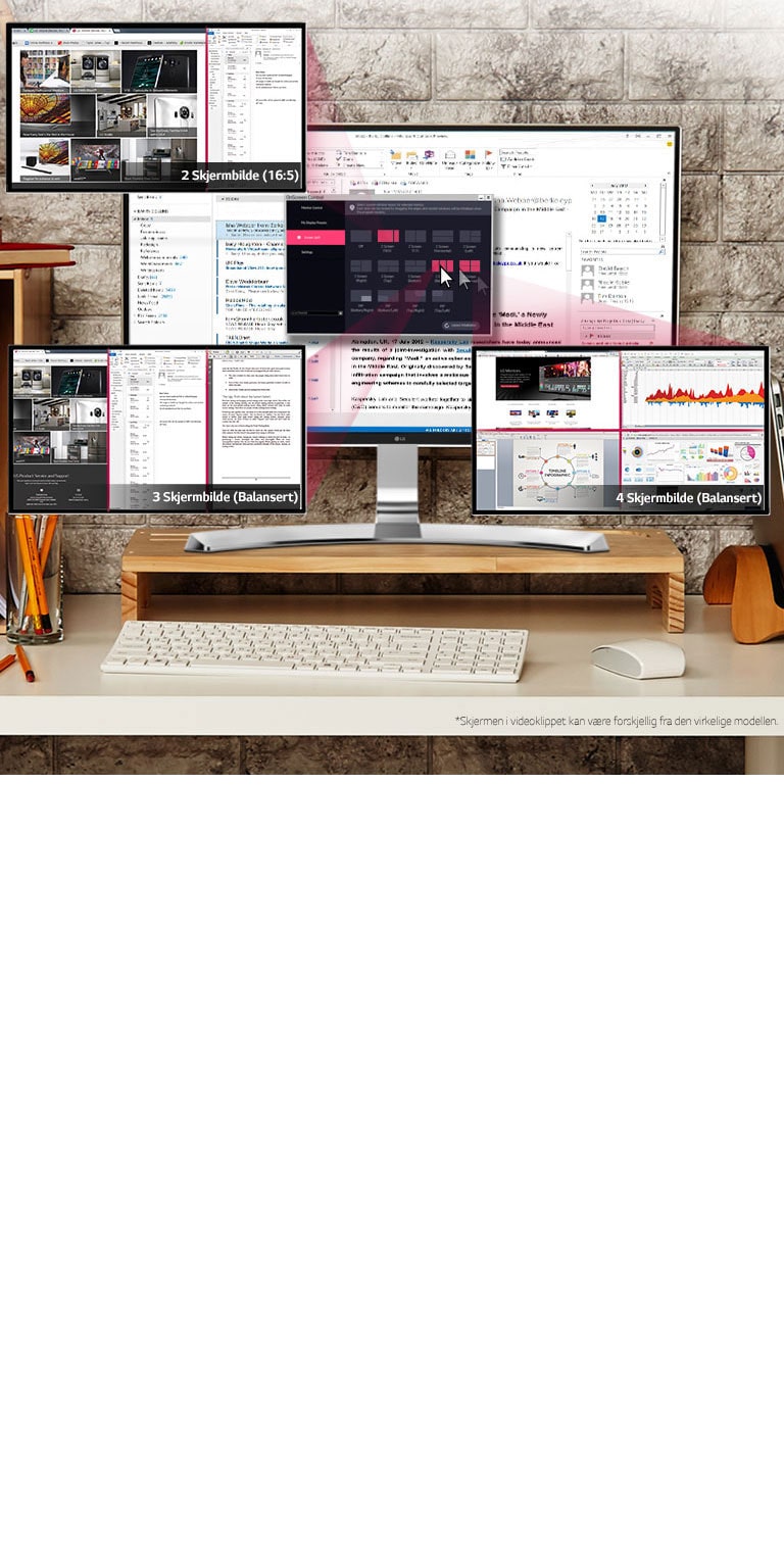 Del opp arbeidsområdet ditt