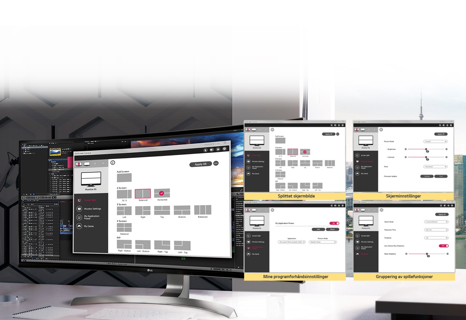 Allsidighet og ytelse med OnScreen Control 2.0<br>1