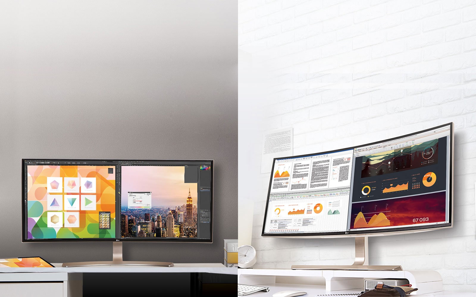 38 Curved 21:9 UltraWide™ IPS-skjerm for datafolk1