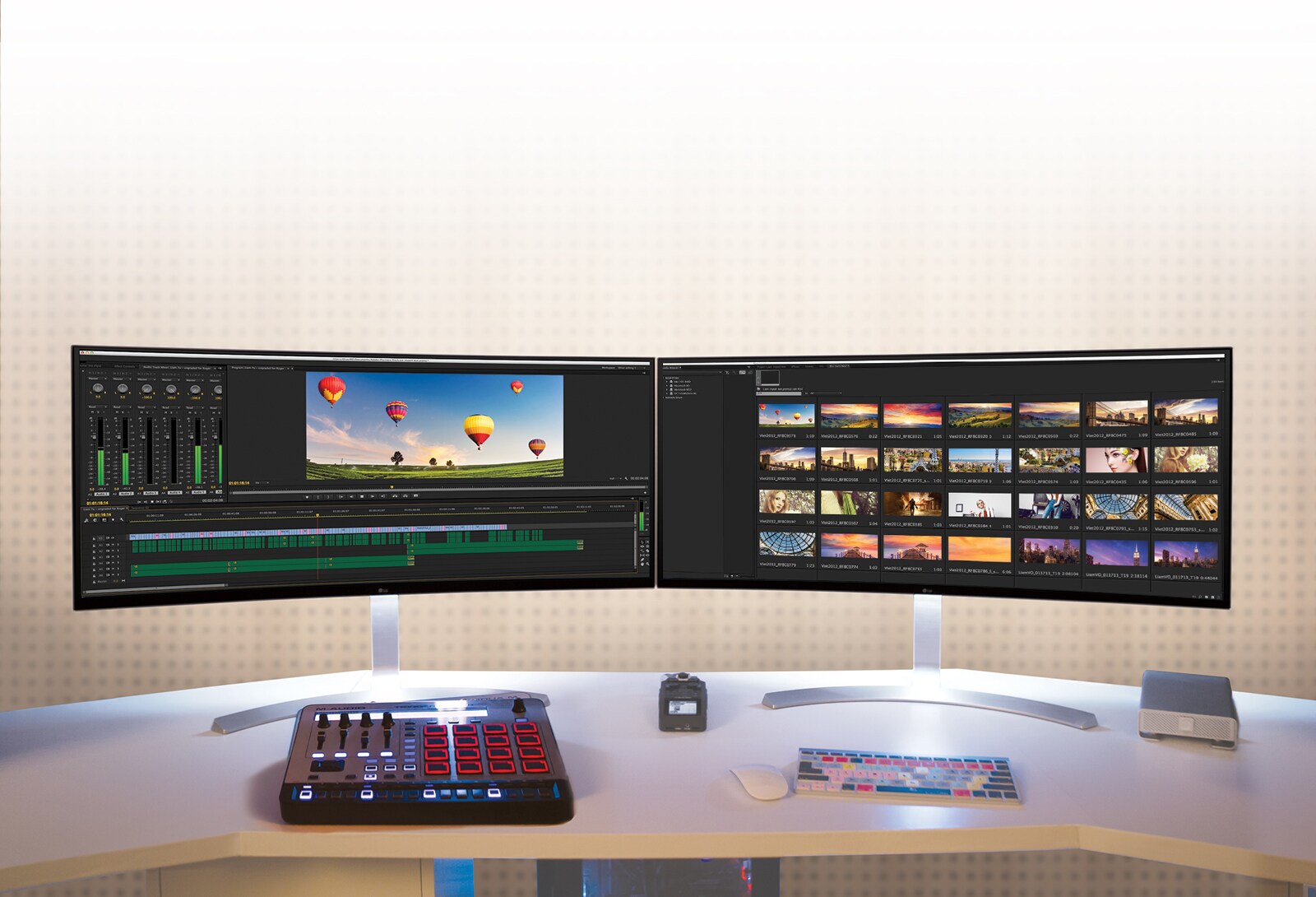 3840x1600 QHD+ skjerm<br>1