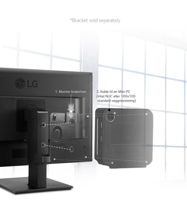 Mulig med tilkobling <br>av mini-PC2