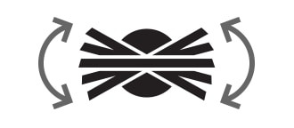 Ikon for svingjustering.