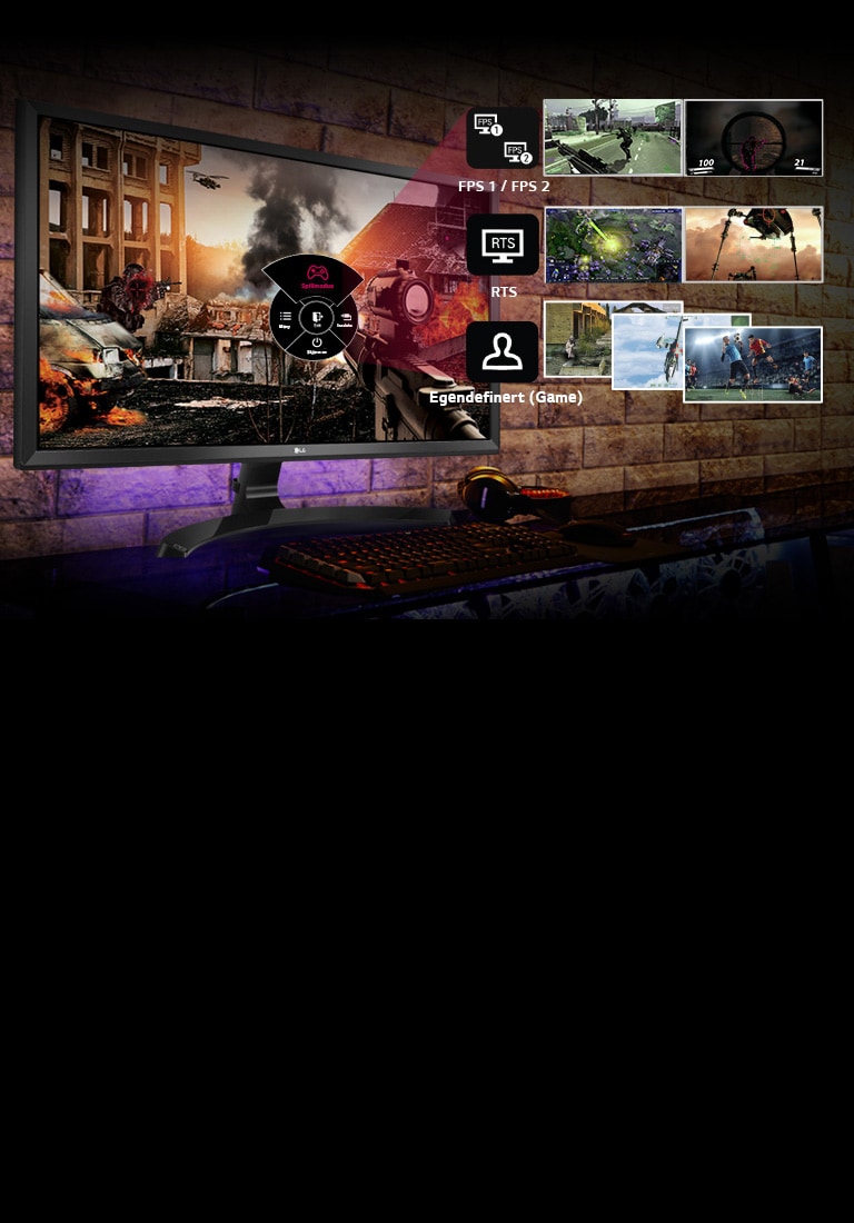 Optimalisert innstilling for spillene du liker<br>2