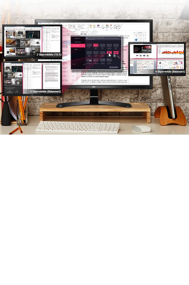 Del opp arbeidsområdet ditt<br>2