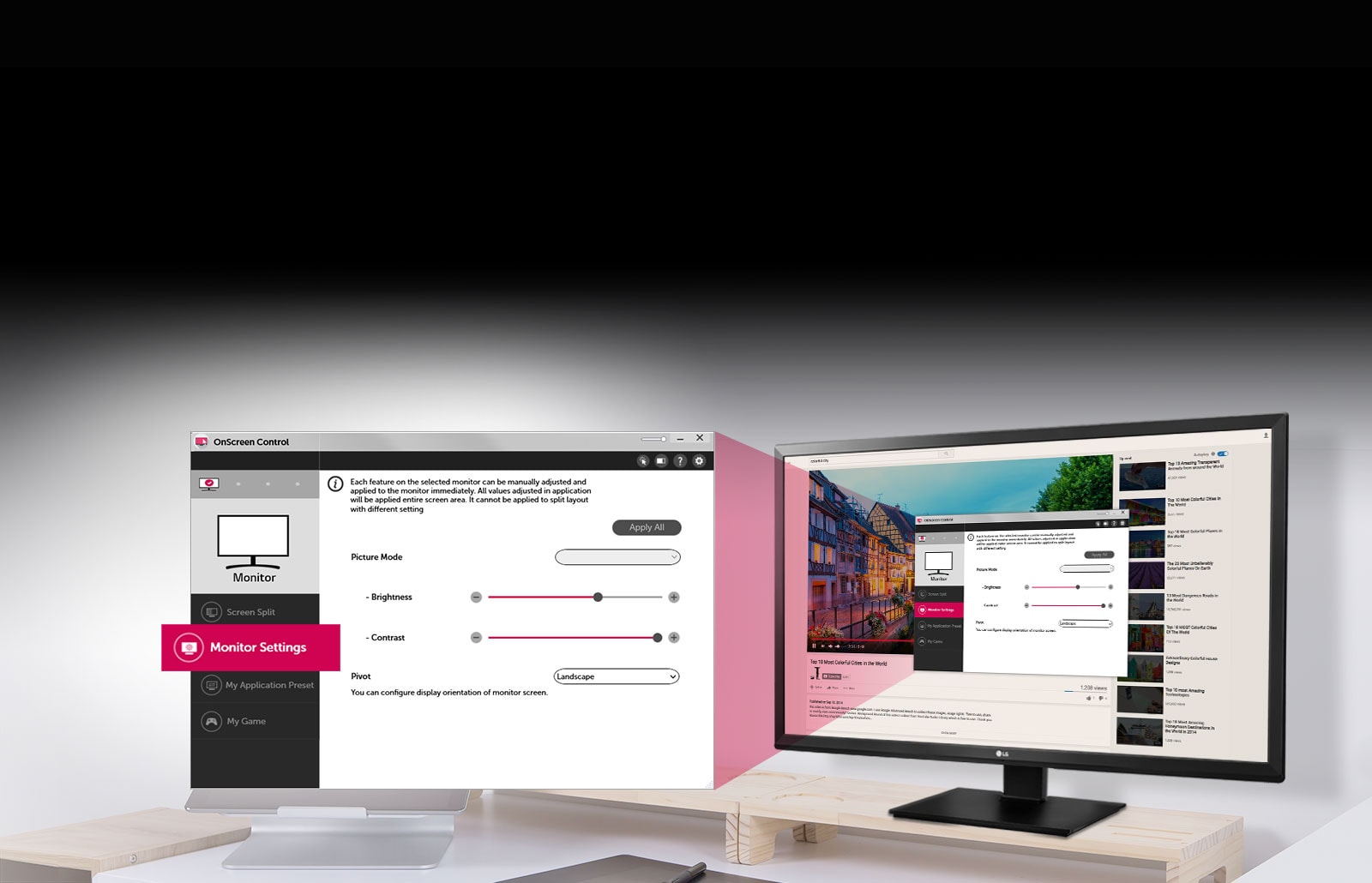 Enkelt brukergrensesnitt med OnScreen Control 2.03