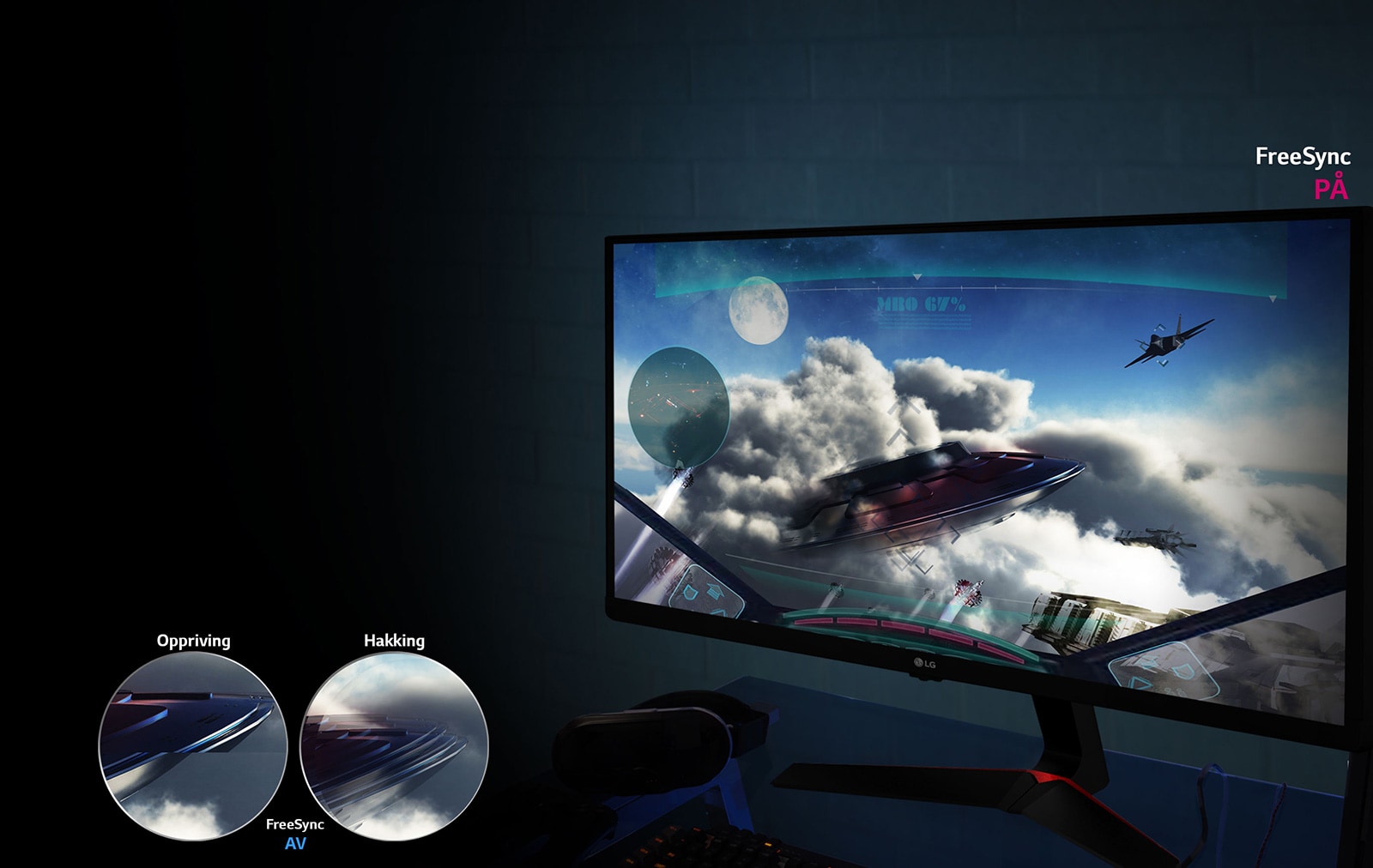 Flytende spillebevegelse: AMD FreeSync™-teknologi1