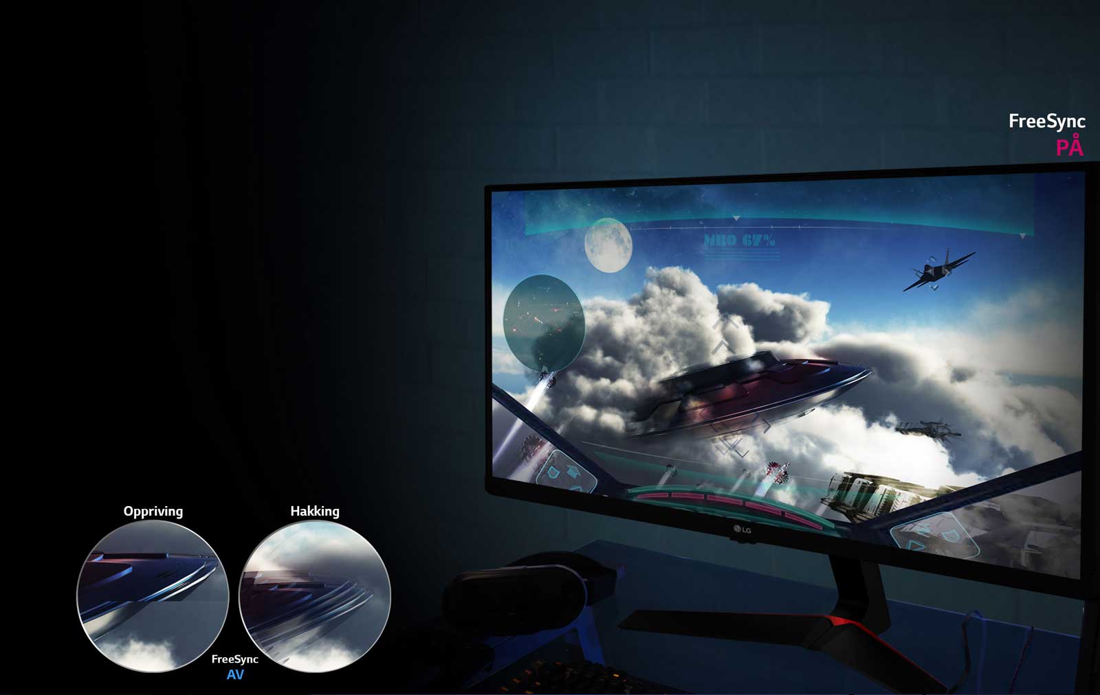 Flytende spillebevegelse: AMD FreeSync™-teknologi1